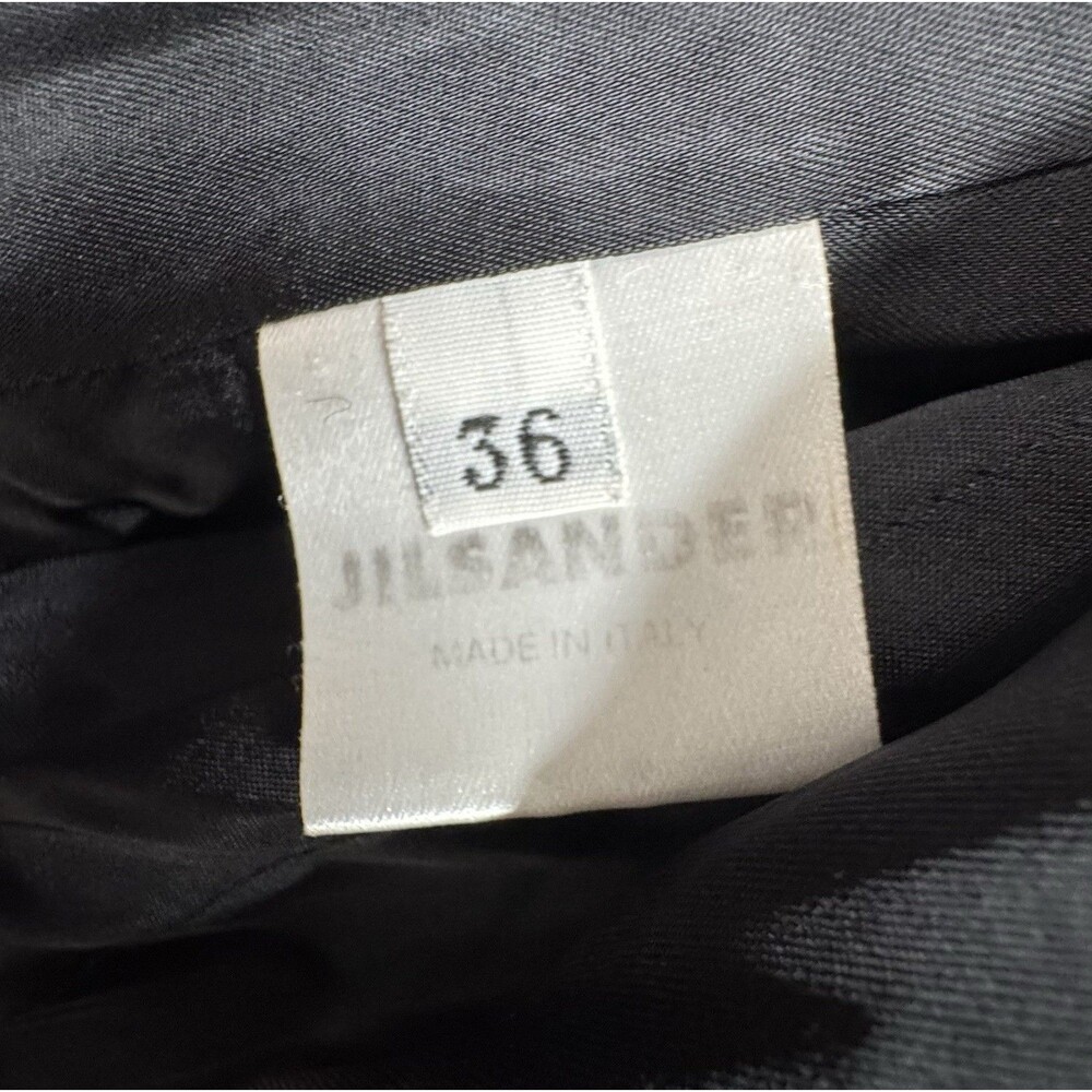 Jil Sander Italy 100% Cashmere Coat Black Size 36 Quiet Luxury - Picture 7 of 8